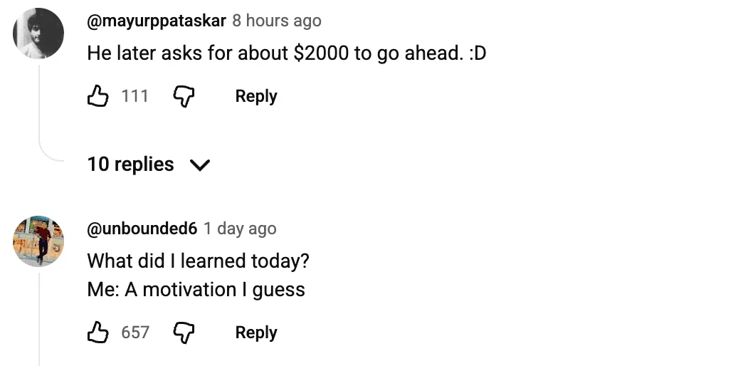 Comments on the Side Hustle Summit video