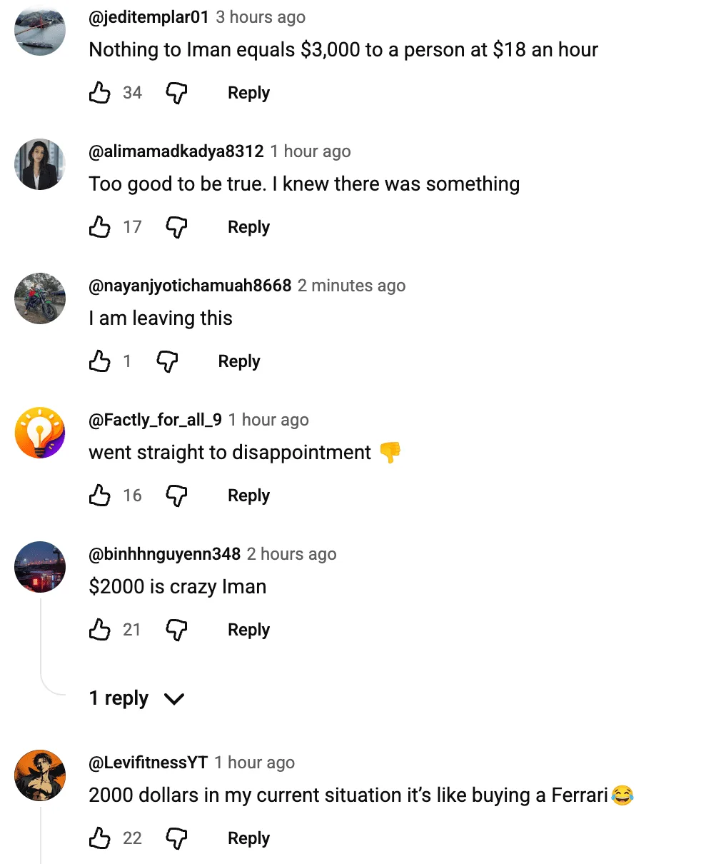 Comments on the Side Hustle Summit video
