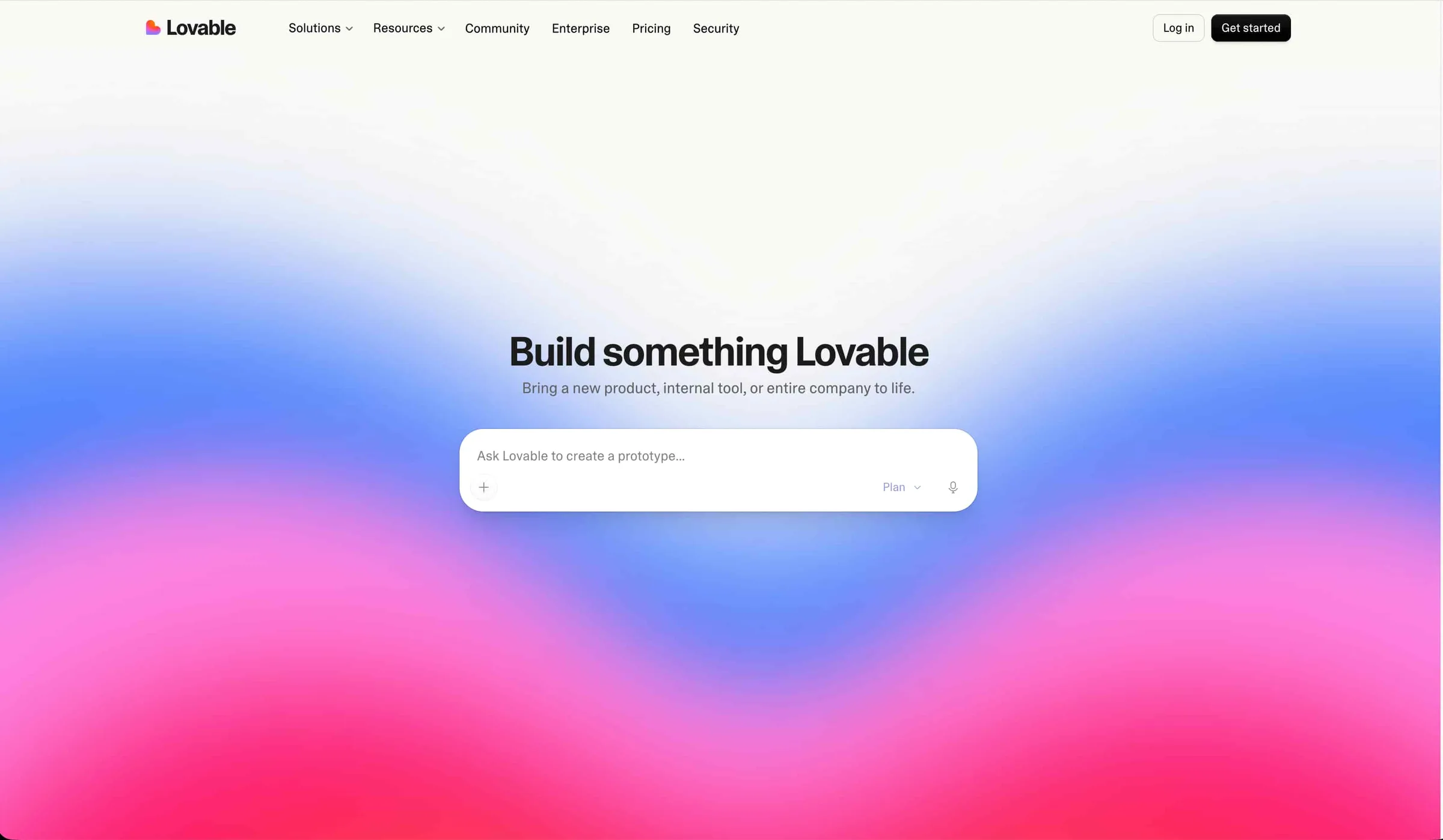 Lovable product screenshot